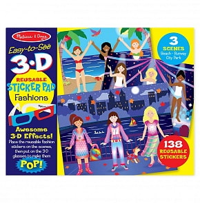 Стикеры Мода, с 3D очками (Melissa&Doug,  9374_md)