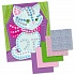 Набор для творчества - Аппликация Кошка, 5 цветов, 250 элементов  - миниатюра №1