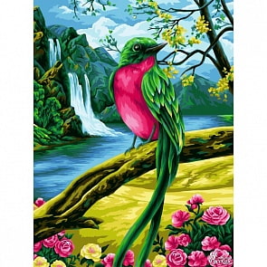 Рисование по номерам на холсте - Диковинная птица, 40 х 50 см (Фабрика Творчества, H131)