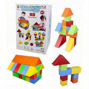Конструктор Геометрическе фигуры, 60 деталей (Pilsan, 3234plsn)