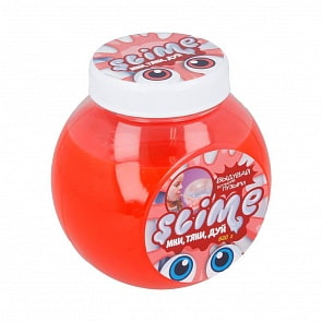 Лизун Slime Mega Mix, прозрачный + красный 500 г (Волшебный мир, S500-1)