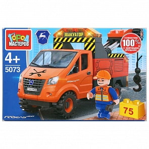 Конструктор Город мастеров – Газель: эвакуатор, с фигуркой, 75 деталей (Город мастеров, 5073-KK)