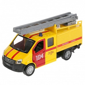 Инерционная металлическая модель - Газель Next - Аварийная, 15 см, цвет желтый (Технопарк, NEXTFIR-15EM-YE)