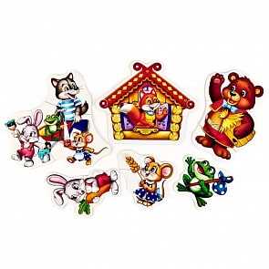 Мягкий макси-пазл - Умные игры – Теремок, 8 развивающих картинок  (Умка, 4690590124680)