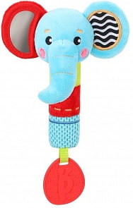 Пищалка с силиконовым прорезывателем - Слоник (Жирафики, 939704)