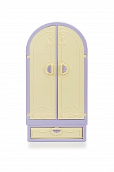 Шкаф из серии Маленькая принцесса, светло-сиреневый (Огонек, ОГ1502) - миниатюра