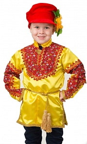 Карнавальный костюм Мирослав желтый размер 122-64 (Батик, 2043-122-64)