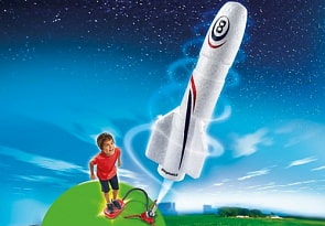 Игровой набор – Игры на улице: Ракета с пусковым устройством (Playmobil, 6187pm)