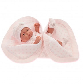 Кукла-младенец Карла в розовом, 26 см. (Antonio Juan Munecas, 4069P)