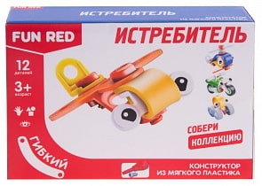 Гибкий конструктор – Истребитель, 12 деталей (Fun Red, FRCF001-F)