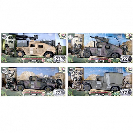 Игровой набор - WP. Humvee, масштаб 1:18, 2 фигурки, 4 вида 