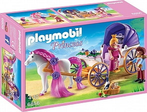 Игровой набор из серии - Замок Принцессы: Королевская чета с каретой (Playmobil, 6856pm)