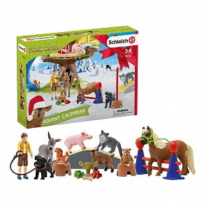 Игровой набор - Рождественский календарь Farm World 2020 (Schleich, 98063)