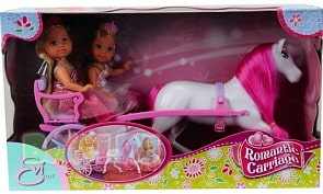 Две Еви - принцессы + лошадь с каретой (Simba,5736646) 