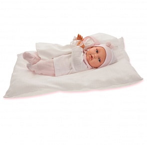 Интерактивная кукла Ману в розовом, 29 см (Antonio Juans Munecas, 1780P)