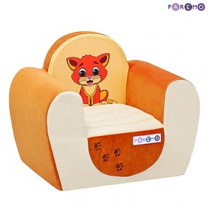 Детское кресло Котенок, бежево-оранжевое (Paremo, PCR316-04)