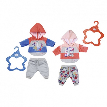 Цветочные костюмчики для куклы Baby born, 2 вида 