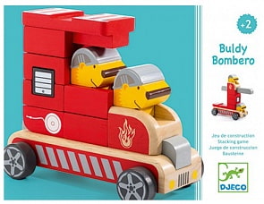 Конструктор - Пожарная машина (Djeco, 06411k)