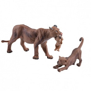 Фигурки - Львица со львятами (Игрики ZOO, TAV005_3)