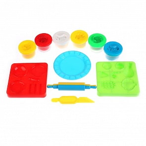 Набор Тесто для лепки – Гамбургеры, 5 цветов теста, аксессуары (Multiart, B1555793-PD (48)