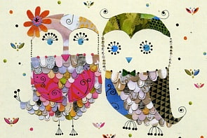 Открытка – Две совы (Turnowsky, MO5859k)