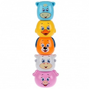 Развивающая пирамидка с животными (Умка, WD3698-R)