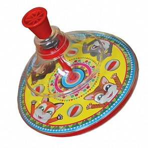 Юла – Веселые зверята, прозрачная (Чипполино, 0206) (ассортимент)