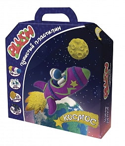 Пластилин пушистый ТМ Plush - Космос (Волшебный мир, PL02201809)
