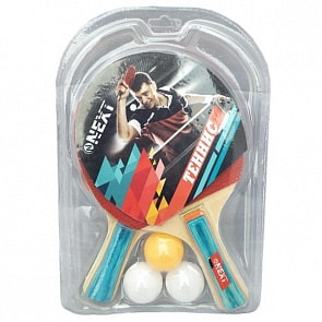 Набор для настольного тенниса - Next, 2 ракетки, 3 шарика (Next, NTS-2027sim)