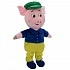 Интерактивная мягкая игрушка - Поросенок в костюме и кепке, 26 см  - миниатюра №1