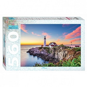Пазлы – США. Маяк в Портленде, 560 деталей (Step Puzzle, 78104)