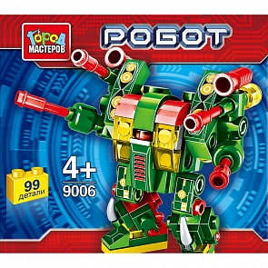 Конструктор - Робот, 99 деталей в банке (Город мастеров, BL-9006-Rsim)