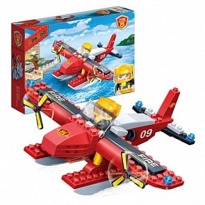 Конструктор - Пожарный гидроплан, 125 деталей (Banbao,  7109)