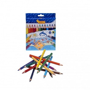 Цветные карандаши треугольные утолщенные, 12 цветов (Jovi, 735/12)