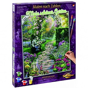 Раскраска по номерам - Прекрасный сад, 40 х 50 см (Schipper, 9130804)