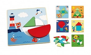 Развивающая игра - Пазл-Танграм мини (Djeco, 01672)