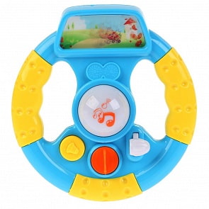 Музыкальный руль, 10 стихов М. Дружининой, звуки транспорта, 14 любимых песенок (Умка, 1411M012-R)