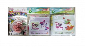 Набор для творчества из серии Art – фигурки из помпонов, несколько видов (1toy, Т16726) (ассортимент)