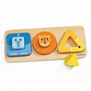 Рамка-вкладыш - Форма и размер (Djeco, 06209)