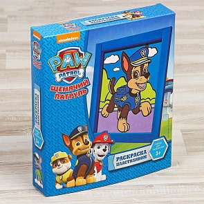 Раскраска пластилином - Щенячий патруль Гонщик (Lori, Пкс-001)