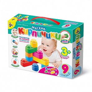 Конструктор из мягкого материала для самых маленьких, 9 деталей (Десятое королевство, 02670ДК)