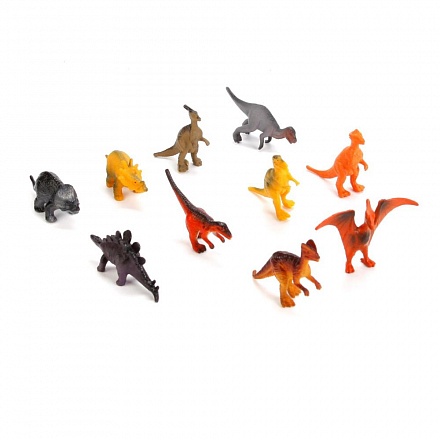 Набор из 10 динозавров в тубе 