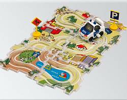 Мини-машинка с трассой. Игровой набор. (Dickie, 3315127) - миниатюра