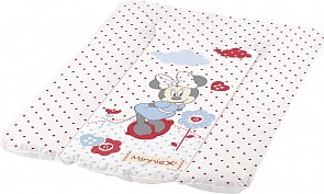 Пеленальный матрац с мягким основанием Минни, белый, 50х70 см (ОКТ, 8495)