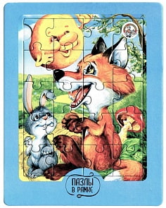 Пазлы в рамке – Колобок, 20 элементов, 18,5 х 14,5 см. (Десятое королевство, 02868ДК)