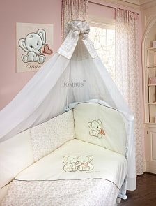 Комплект в кроватку – Элефантики, 7 предметов (Bombus, 1883)