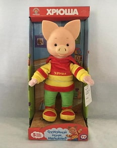 Озвученная мягкая игрушка – Хрюша, 25 см (Мульти-пульти, V72827/25Xsim)