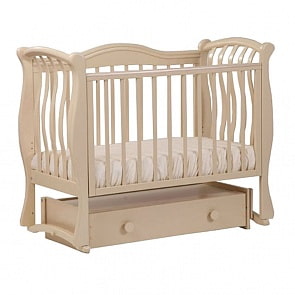 Кровать детская Лель БИ 08 Маргаритка маятник универсальный, слоновая кость (Лель, LIEL-БИ 08_слоновая кость)