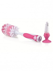 Щетка-ёршик для мытья детских бутылочек и сосок на присоске (Nuby, ID5524)