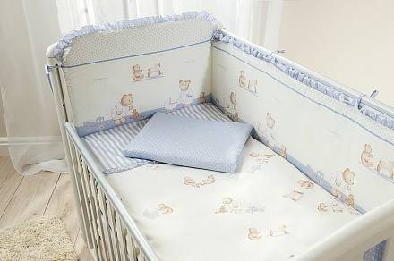 Комплект постельного белья для детей - Тиффани, голубой 